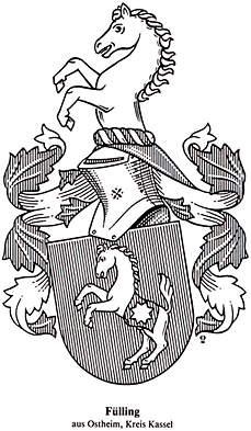 Fuelling/F&uuml;lling family coat of arms
